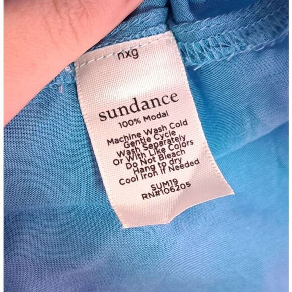 Sundance Women's Cascading Dreams Midi Dress size Small Blue Orange Floral - Picture 8 of 8